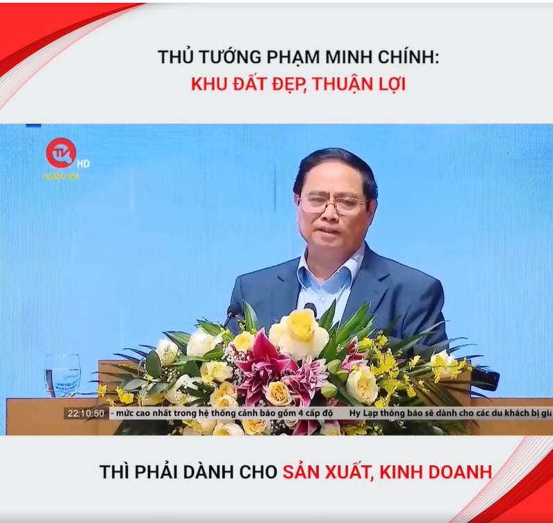 THỦ TƯỚNG PHẠM MINH CHÍNH: KHU ĐẤT ĐẸP, THUẬN LỢI THÌ PHẢI DÀNH CHO SẢN XUẤT, KINH DOANH